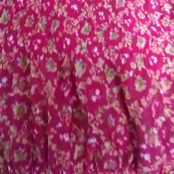 UPCYCLED Denim/Chiffon SKIRT - Picture 6 of 6